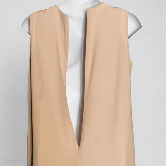 Vintage 80s Jones New York Dress Jacket Set Sz 16 Champagne Mother of Bride Glam - Picture 11 of 12